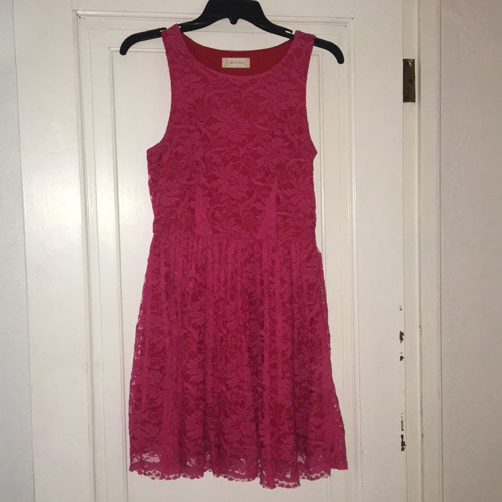 Altar’d State pink lace dress